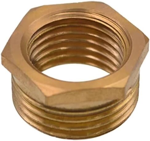 7/16 UNF 9/16 UNF 1/4" 1/2" BSP Female to Male Thread Brass Reducer Bushing, Pipe Fitting Connector, Brass Reducer Hex Bushing Set(7/16inchx1/2inch) in Kuwait