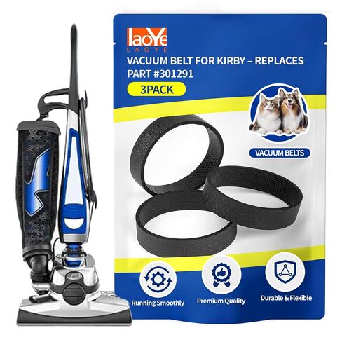 4-Pack Vacuum Belts Replacement for Kirby Part 301291, Fits G3 G4 G5 G6 G7, Sentria, Ultimate G, Diamond Edition, Avalir/Avalir 2 Upright Vacuums in Kuwait