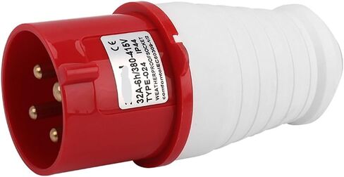 ZQ-024 قابس الطيران رباعي النواة 4x32A مقاوم للماء IP44 صناعي ثلاثي الطور (4 كور 32A -024 صلب) in Kuwait