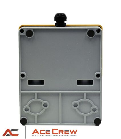 AceCrew 2 Pedal Electrical Control Foot Switch with Cover, NO/NC, 250V, 15A - Double Pole Single Throw, Hands Free, Heavy Duty in Kuwait