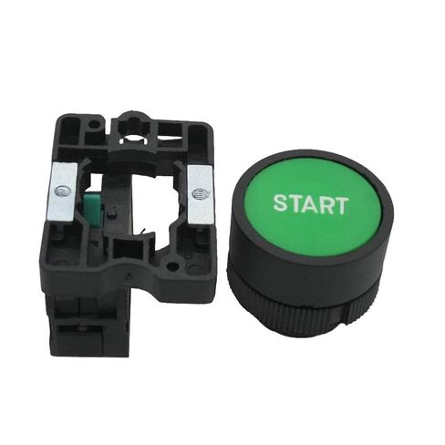 Set of 2 Momentary Push Button Switch Start/Stop Red Green Sign NO NC AC 600V 10A Button Switch ZB2-BE101C-Start/Stop for Electrical and Electronic Applications in Kuwait
