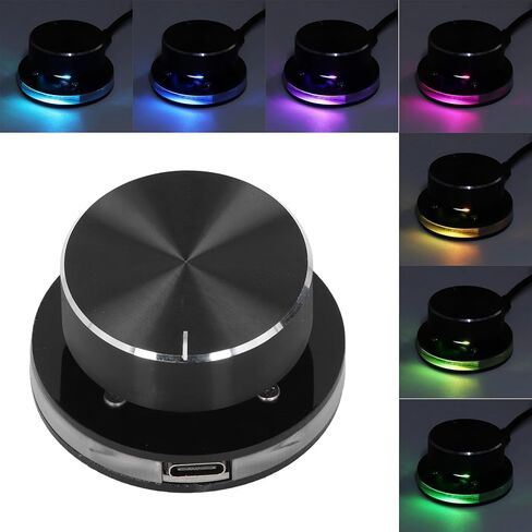 Keenso Volume Control Knob,Media Adjustment Controller with RGB Light for PC in Kuwait