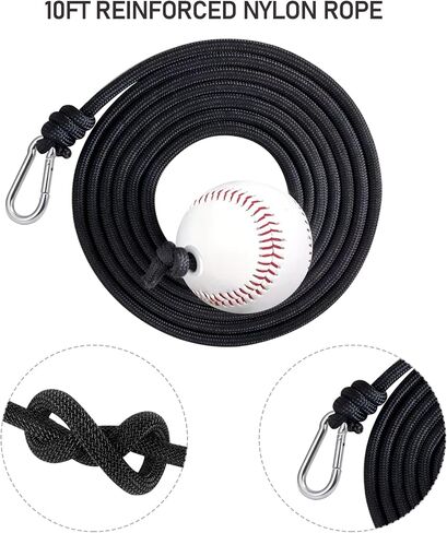 HUIKANGSHENG Baseball Softball Swing Trainer Aid for Hitting | Pro-Level power & contact training tool. Portable design for solo/team practice. Indoor/outdoor drills. in Kuwait