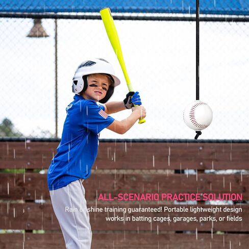 HUIKANGSHENG Baseball Softball Swing Trainer Aid for Hitting | Pro-Level power & contact training tool. Portable design for solo/team practice. Indoor/outdoor drills. in Kuwait