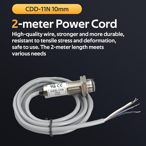 CDD-11N 10mm Diffuse Reflection Photoelectric NPN NO 4-Wire for Opaque Objects, Transmitting Tube, Copper Plating, IP66 Level in Saudi Arabia
