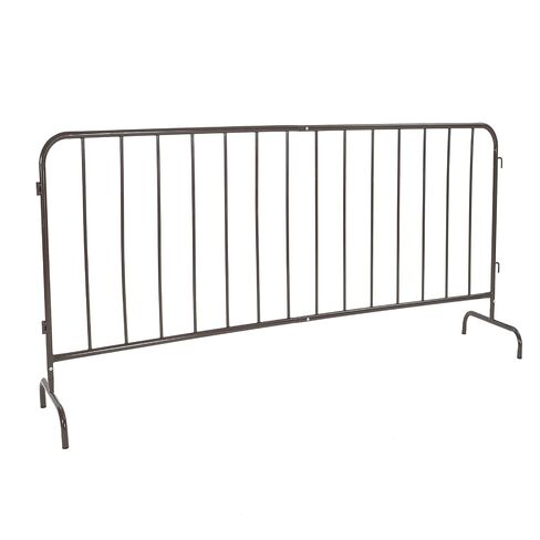 8.5FT Heavy Duty Galvanized Steel Interlinked Safety Barricade – Removable Feet, Portable, Weather Resistant Barrier for Crowd Control, Events, Construction, Facility Security in Kuwait