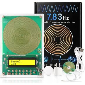 0.01Hz-300kHz Adjustable Frequency Generator for Healing Schumann Sine Waves Resonance Generator 7.83Hz Ultra Low Frequency Generator Resonator with Acrylic Case in Saudi Arabia