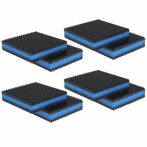4''x 4''x 7/8'' Anti Vibration Pad, Rubber EVA Sound Isolation Vibrating Mat for Air Compressor, Conditioner, Treadmill, HVAC Washer Dryer (Pack of 4) in Kuwait