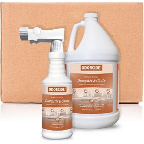 Odorcide Dumpster & Chute Odor Eliminator for Strong Odor – Dumpster, Loading Dock, & Trash Can Deodorizer - Safe, Non-Enzymatic Trash Can Odor Eliminator for Home & Commercial Use (Kit) in Kuwait
