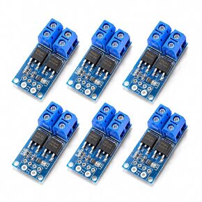 6 قطع وحدة محرك تبديل MOSFET مزدوجة عالية الطاقة، DC 5V-36V 15A 400W PWM لوحة تحكم لسرعة محرك DC صمام الملف اللولبي لمضخة LED باهتة، متوافق مع Arduino Raspberry Pi ESP32 PLC in Kuwait