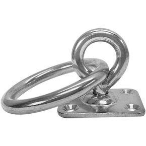 Prolinemax Stainless Steel 304 Square Swivel Pad Eye Plate W Ring 5/16" Welded Formed WLL 480 LBS Marine Boat Rigging in Kuwait