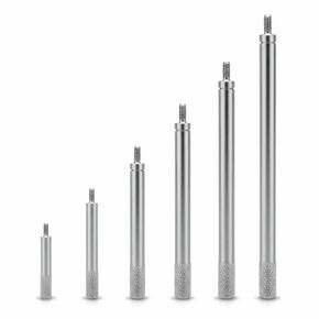 6 Pcs Dial Indicator Extension Rods – M2.5 Thread 5mm Diameter for Precision Measuring, 30-150mm Stainless Steel Replacement Stems in Kuwait