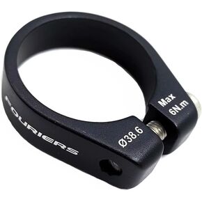 Fouriers Aluminum Seatpost Collar Clamp,37mm 38.1mm 38.6mm,Big Size Bolt,Fixed Type Seat Post Clamp(s007 38.6mm in Kuwait