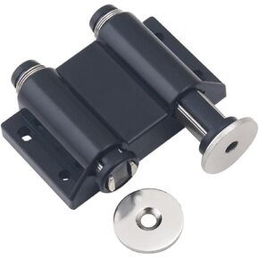 Slide Latch,Gate Bolt Lock, Sliding Door, s Double Magnetic Touch Catch Kitchen Cupboard Damper Buffers Cabinet Drawer Push Open Black in Kuwait