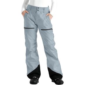 YRAETENM Ski Pants Women Waterproof Insulated Softshell Color Block Snow Outfits Outdoor Hiking Snowboard Pants with Pockets in Kuwait