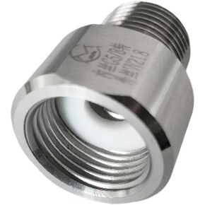 Co2 Regulator Adaptor Aquarium Convertor Cylinder Adapter Aquarium Adapter Nut Co2 Regulator Convertor Rust Resistant Stainless Steel Suitable for, Silver, G5/8 to W21.8 in Kuwait