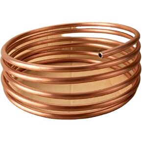 Flexible T2 Copper Coil Tube, OD×ID 1.6×12.7mm, Bendable For Air Conditioning And Refrigeration Systems 1pc(5M,OD5 ID4) in Saudi Arabia