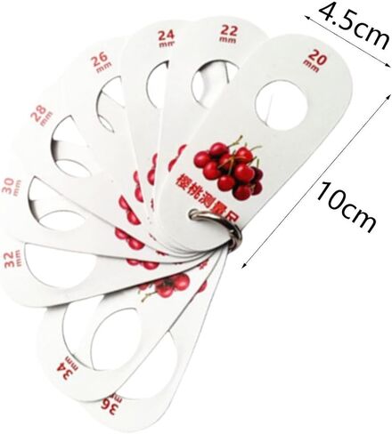 Fruit Caliper Multifunction Measuring Tool Fresh Fruit Grading Standard Cherry Measurement Ruler Sorting Classification Device PP Material Suitable in Kuwait