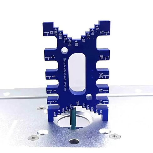 Scriber for Dovetail Jig Tenon Caliper Gauge Metric/Inch Precision Height Gauge for Router Table Saw Engraving Machine Carpentry Measuring Tool（Color:Blue in Kuwait