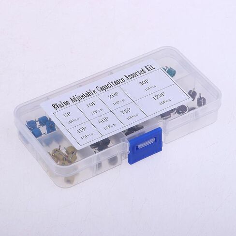 80 Pieces Trimmer with Variable Capacitance Range 8 Values Assortment Complete Build Suitable for Measuring in Kuwait