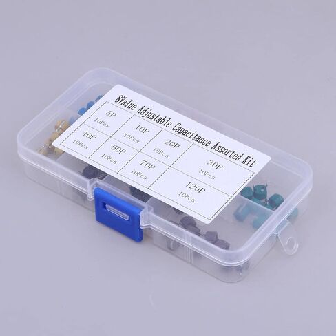 80 Pieces Trimmer with Variable Capacitance Range 8 Values Assortment Complete Build Suitable for Measuring in Kuwait
