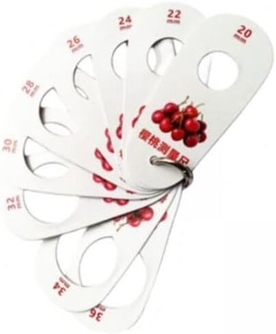 Generic 5x Fruit Caliper, Multifunction 9 Holes Fruit Circle Caliper, Measuring Grade Tool Ruler for Fresh Fruit Grade in Kuwait
