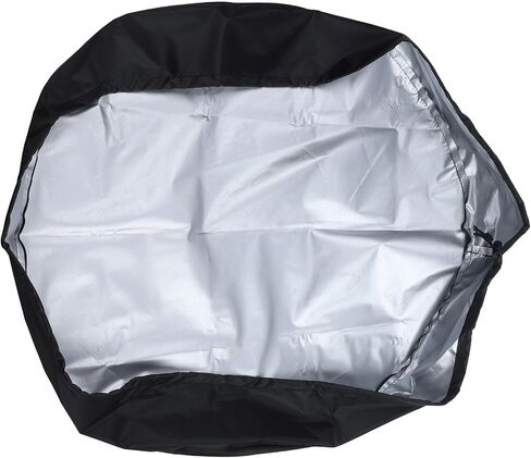 Black 210D Oxford 55 Gallon Drum Cover, 26"" Waterproof Dust Cap Standard Straight-Sided Barrels, UV Resistant Outdoor for Protection Shield (65x10cm) in Kuwait
