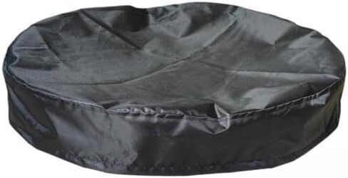 Baoblaze 2X Diameter 65cm Drum Cover with Drawstring Black Oxford Windproof Accessory Industrial Barrel Cover in Saudi Arabia
