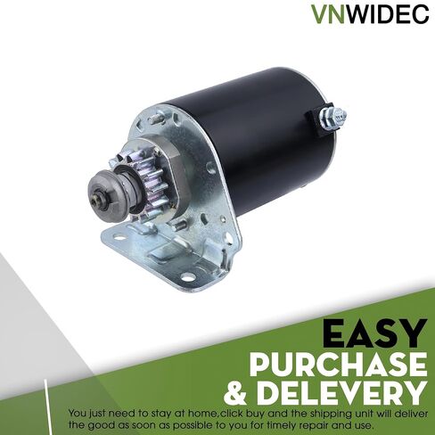 Upgraded Starter Motor 14 Tooth Replacement for Briggs and Stratton L100 LA125 L105 L107 LA100 LA105 LA110 LA115 D100 D105 D110 D120 Tractor in Kuwait