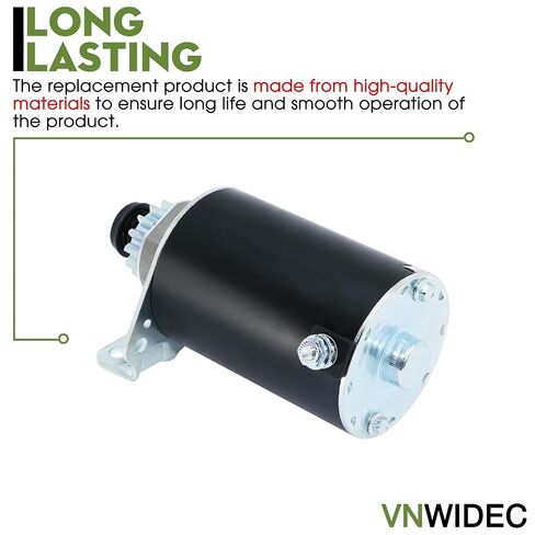 Upgraded Starter Motor 14 Tooth Replacement for Briggs and Stratton L100 LA125 L105 L107 LA100 LA105 LA110 LA115 D100 D105 D110 D120 Tractor in Kuwait