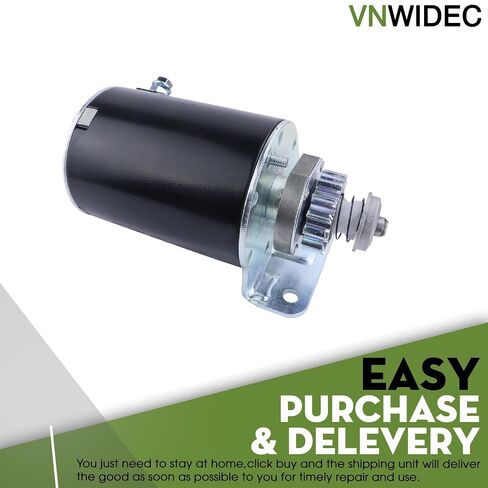 Upgraded Starter Motor 14 Tooth Replacement for Briggs and Stratton L100 LA125 L105 L107 LA100 LA105 LA110 LA115 D100 D105 D110 D120 Tractor in Kuwait