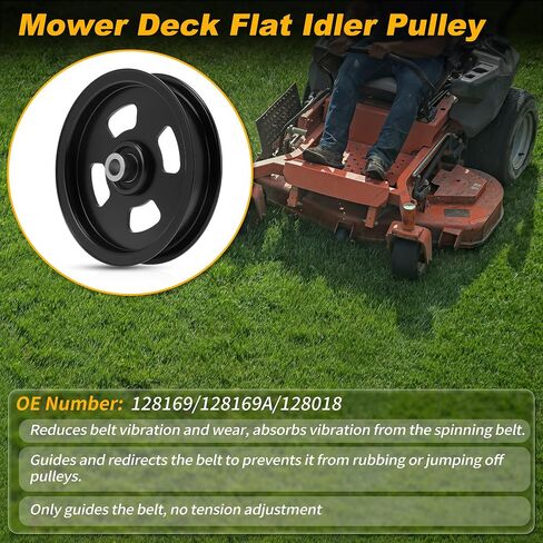 128169A 5.5in Flat Idler Pulley for Bobcat for Craftman 52" 60" 61" Zero-Turn Mower Deck Idler Pulley 934301/642281/934302/642282/934306/642283/934307/642284/934330/642285/934332 in Kuwait