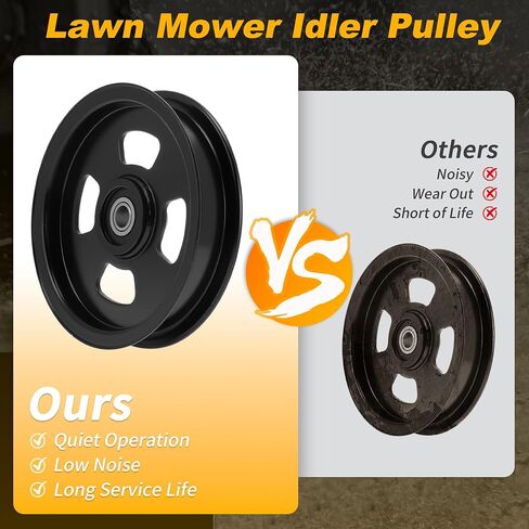 128169A 5.5in Flat Idler Pulley for Bobcat for Craftman 52" 60" 61" Zero-Turn Mower Deck Idler Pulley 934301/642281/934302/642282/934306/642283/934307/642284/934330/642285/934332 in Kuwait