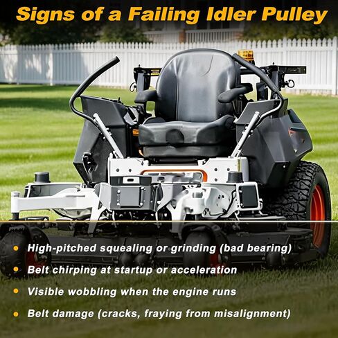 128169A 5.5in Flat Idler Pulley for Bobcat for Craftman 52" 60" 61" Zero-Turn Mower Deck Idler Pulley 934301/642281/934302/642282/934306/642283/934307/642284/934330/642285/934332 in Kuwait