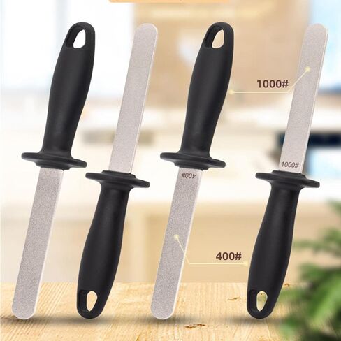 Baoblaze Pro Sharpening Steel Honing Rod Stick Double Sided # / 200# in Kuwait