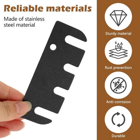 16 Pack Door Hinge Shims, 4" Alignment Shims 0.03" Thick, Trimmable Hinge Spacers for Interior Door Gap Filling, Spacing Adjustment, Fixing Air Leakage & Sagging Doors in Kuwait