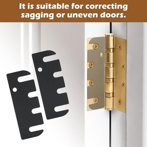 16 Pack Door Hinge Shims, 4" Alignment Shims 0.03" Thick, Trimmable Hinge Spacers for Interior Door Gap Filling, Spacing Adjustment, Fixing Air Leakage & Sagging Doors in Kuwait