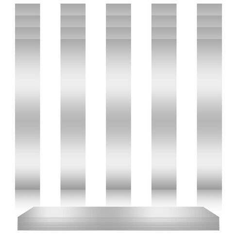 40Pcs Stainless Steel Shim Stock, 10 Size Assortment from 0.0007" to 0.01", 1" W x 6" L for Leveling, Trimming & Installation Gaps in Kuwait