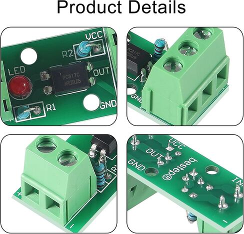 10pcs 1CH Optocoupler PC817 1 Channel Isolation Board Voltage Converter Adapter Module 3.6-30V Driver Photoelectric Isolated Module in Kuwait
