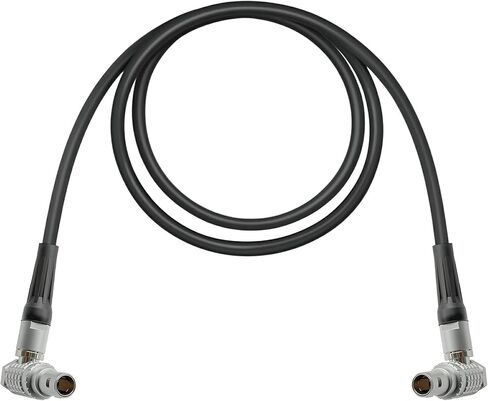 LEMO 0B 2 Pin Male to Male Right Angle Power Cable Suitable for Teradek Bond ARRI Alexa, Z CAM E2, DJI RS2/RS3, Tilta Float Gimbal, SmallHD, Vaxis, Blackmagic, 39" in Saudi Arabia