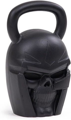 Titan Fitness 50 LB Warrior Kettlebell، تصميم جمجمة من الحديد الزهر، مقبض مطلي بمسحوق مضاد للانزلاق، معدات تدريب متقاطعة لبناء العضلات، لياقة القلب، تدريب القوة in Kuwait