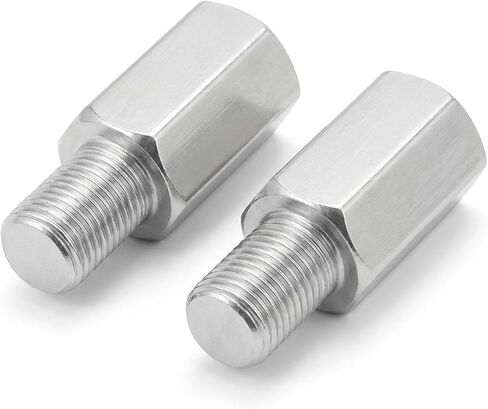 2 Pcs 3/8 Inch Silver Bicycle Stabiliser Extension Bolt Axle Extenders Suitable for Most 12" to 20" Inch Bikes Training Wheels in Kuwait
