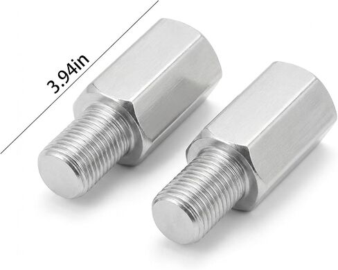 2 Pcs 3/8 Inch Silver Bicycle Stabiliser Extension Bolt Axle Extenders Suitable for Most 12" to 20" Inch Bikes Training Wheels in Kuwait