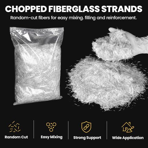 Concrete Fiber Reinforcement 10LB, 3/4 Inch AR Glass Fiber for Concrete, Short Strand Fiberglass Filler for Cement Mortar Repair, Anti Crack Concrete Fibers for Countertop Forms Walls Floor in Kuwait