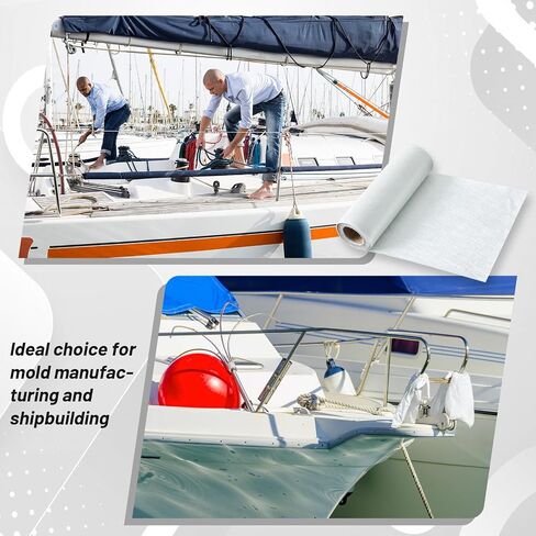 1708 Biaxial Fiberglass Cloth 16 in Wide x 10 yd Long Fiberglass Mat Roll Molding Roofing Boat Repair Kit Resin & Epoxy Compatible in Kuwait