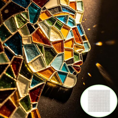 24 Sheets 11.8'' x 11.8'' Mosaic Mesh, Fiberglass Mosaic Mesh Backing Boast, Suitable for DIY Projects, Crafts, and Tile Installation Materials and Tools (Non-Adhesive) in Kuwait