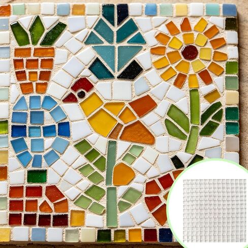 24 Sheets 11.8'' x 11.8'' Mosaic Mesh, Fiberglass Mosaic Mesh Backing Boast, Suitable for DIY Projects, Crafts, and Tile Installation Materials and Tools (Non-Adhesive) in Kuwait
