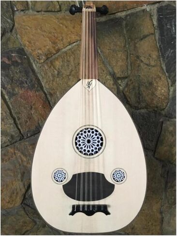 Oud Musical Instrument Walnut Wood Beginner Training, Glossy Polyester Finish in Kuwait