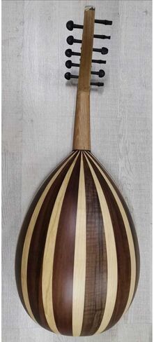Student Oud Walnut and Butterfly Wood Medium Quality Musical Instrument for Beginners in Kuwait