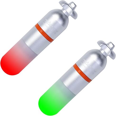 ORCATORCH SD01PRO Dive Signal Light - Red & Green Combo, Submersible Strobe Beacon Mini Tank Flashing Marker Light with AAA Battery for Scuba Diving and Night Visibility in Kuwait